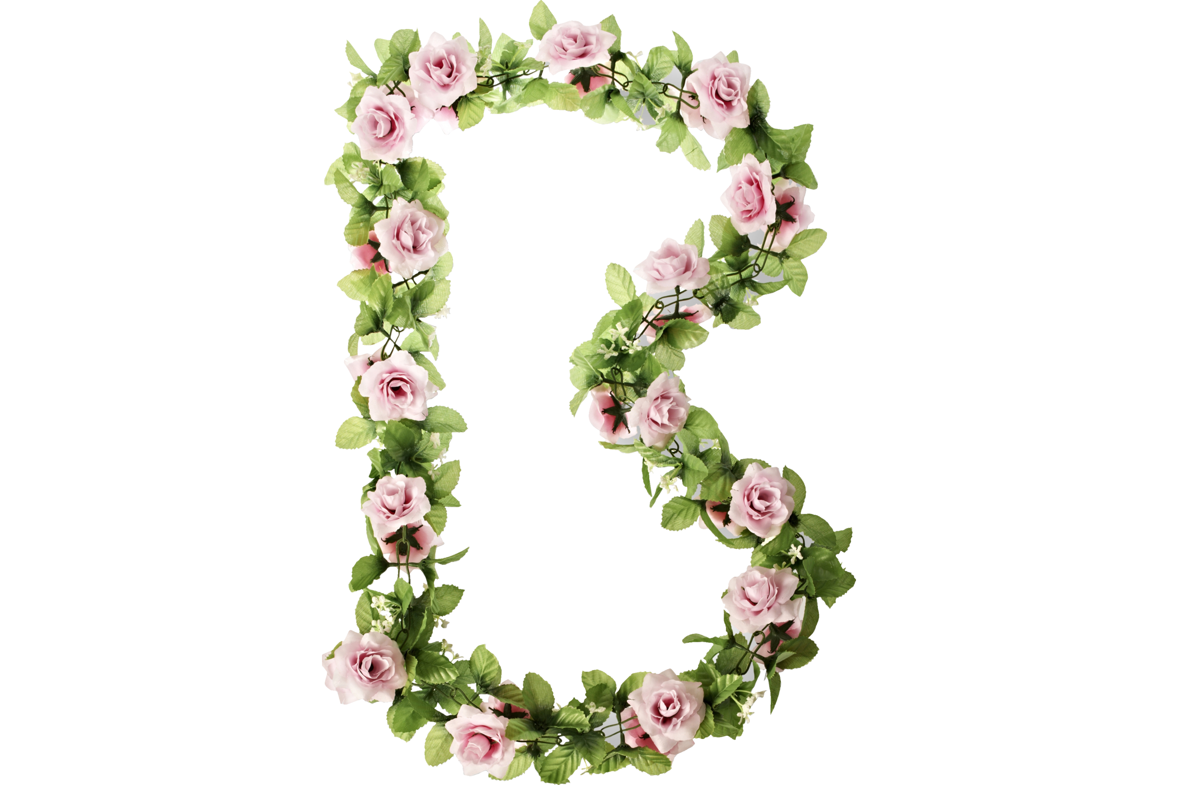 Basil - Flower Garland Rosengirlande rosa