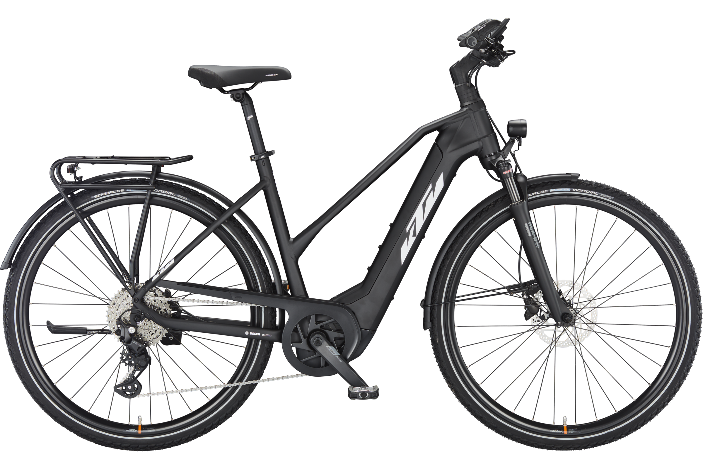 KTM - POWER SPORT 10 TRAPEZ black matt (white+orange)