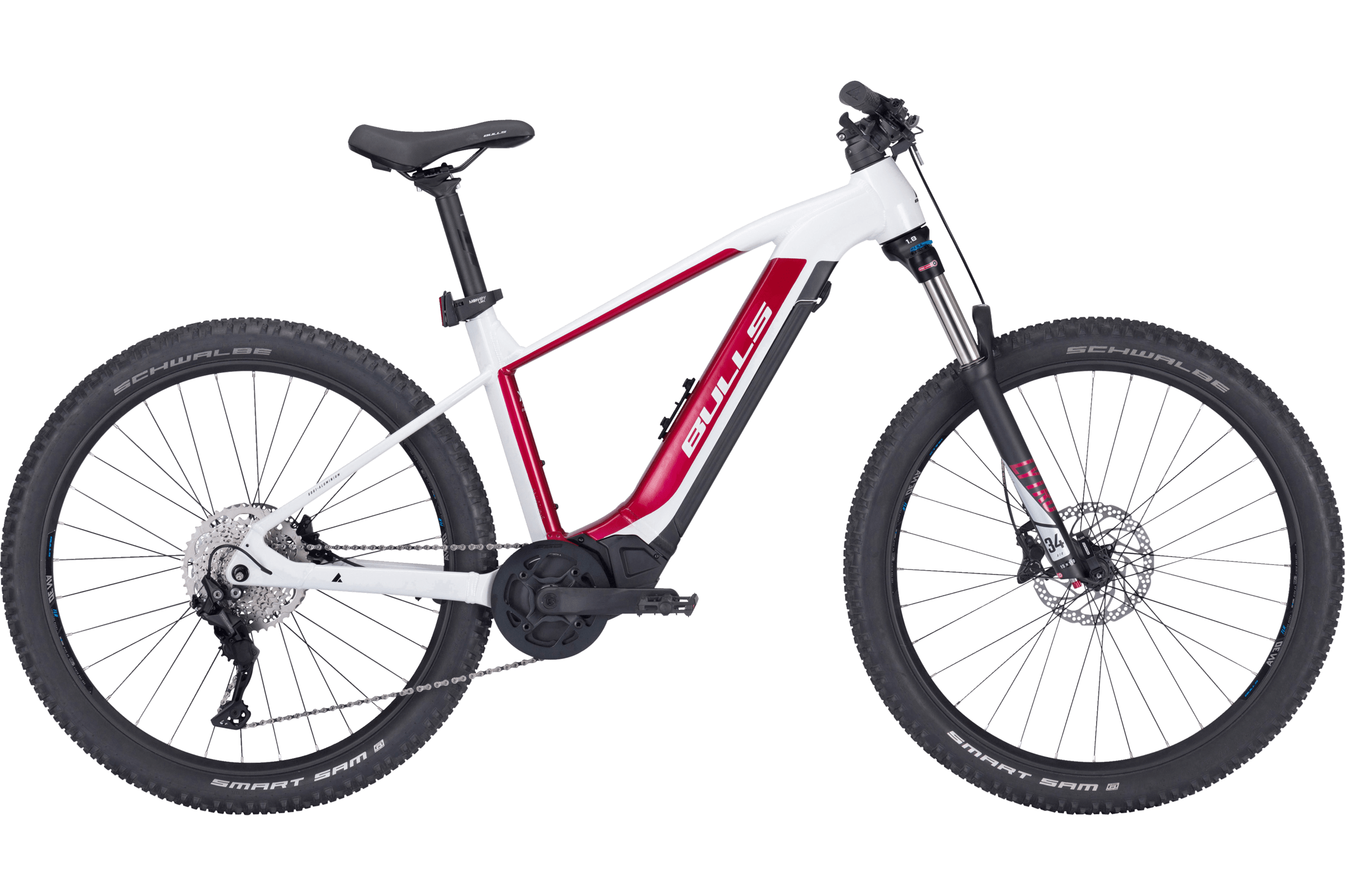 BULLS - E-Stream EVA 1 27,5” DIAMANT metallic off-white/rouge red/black matt